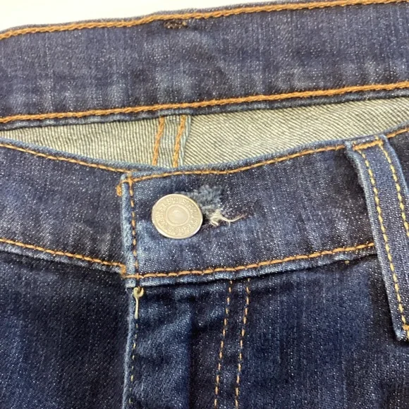 Levi's 513 Men's Dark Wash Straight Stretch Jeans 33x34 - Picture 5 of 10